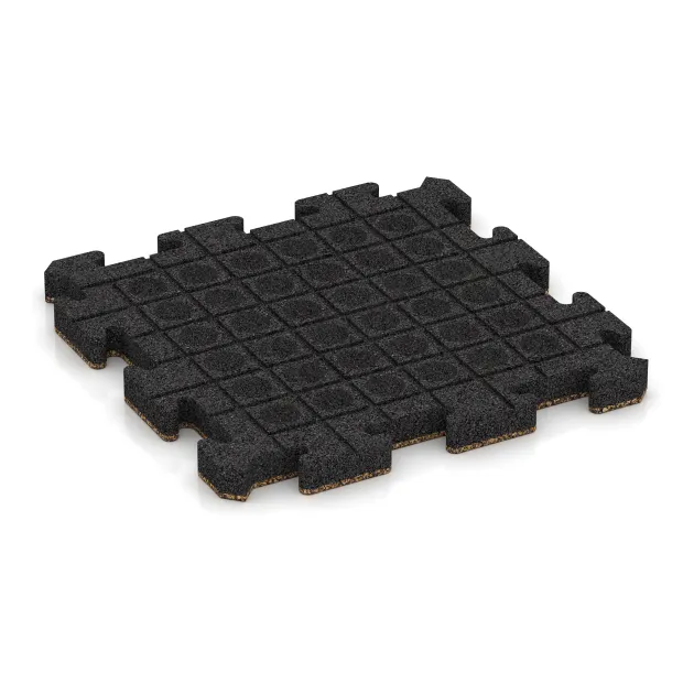 Aufsicht auf die Unterseite, also die Bodenseite von WARCO-Formteil 2889 - Gehwegplatte im Format 500 x 500 x 40 mm.