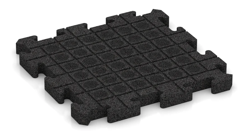 Canali di drenaggio e cupole in disposizione quadrata