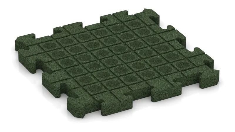 Canali di drenaggio e cupole in disposizione quadrata