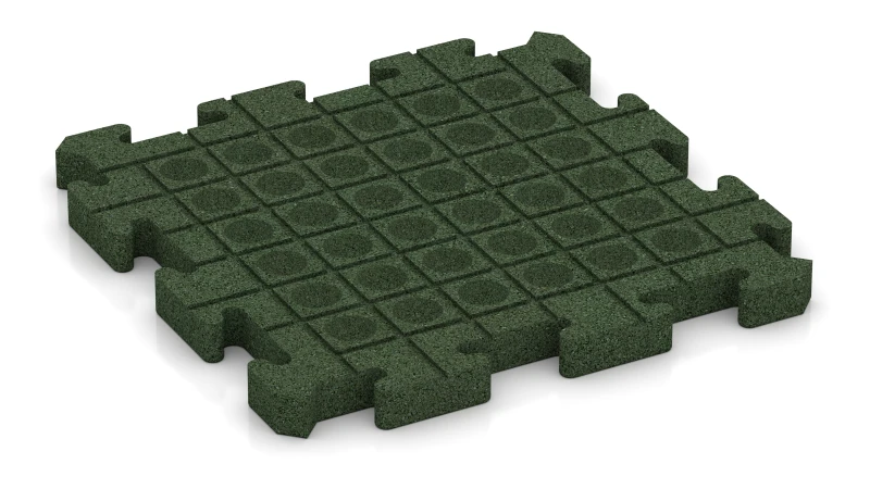 Canali di drenaggio e cupole in disposizione quadrata