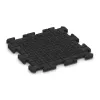 Aufsicht auf die Unterseite, also die Bodenseite von WARCO-Formteil 4535 - Lastra per marciapiede im Format 500 x 500 x 30 mm.