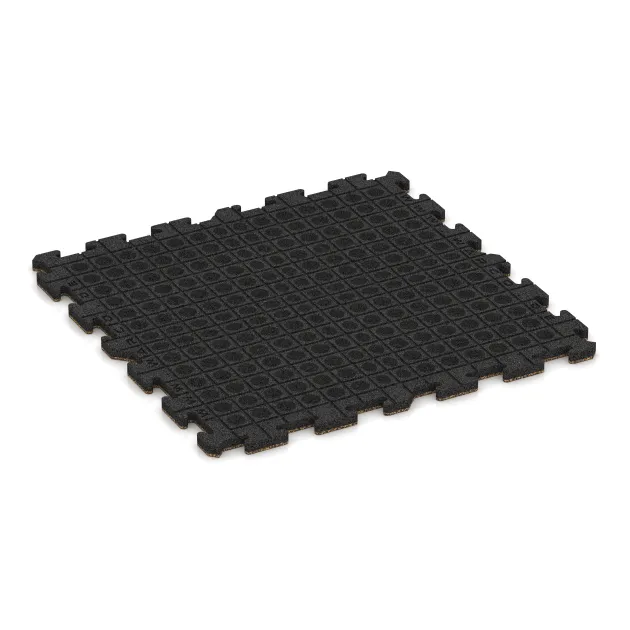 Aufsicht auf die Unterseite, also die Bodenseite von WARCO-Formteil 3225 - Pavimento per parco giochi im Format 1000 x 1000 x 30 mm.