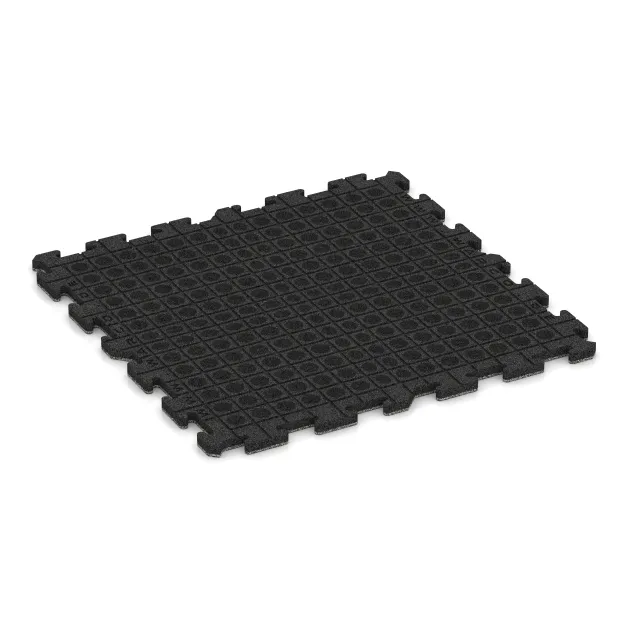 Aufsicht auf die Unterseite, also die Bodenseite von WARCO-Formteil 4569 - Pavimento per parco giochi im Format 1000 x 1000 x 30 mm.