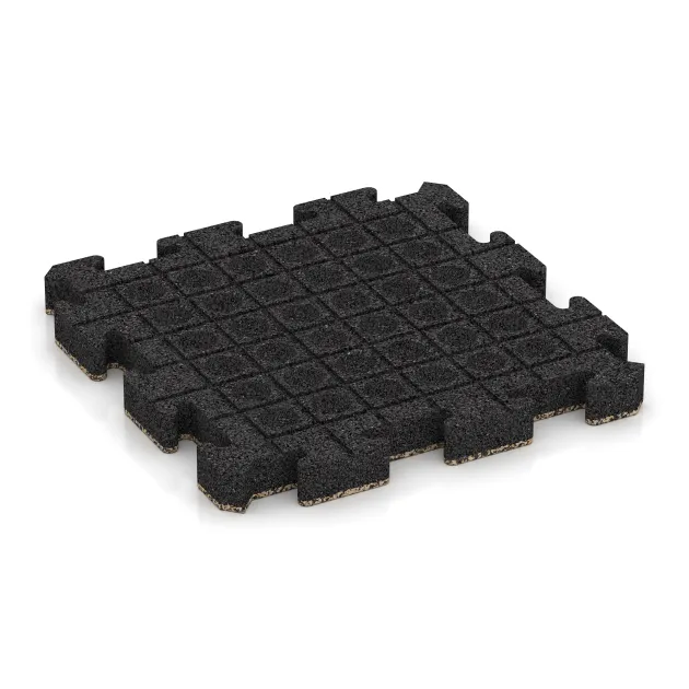 Aufsicht auf die Unterseite, also die Bodenseite von WARCO-Formteil 3064 - Lastra per marciapiede im Format 500 x 500 x 50 mm.
