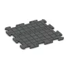 Aufsicht auf die Unterseite, also die Bodenseite von WARCO-Formteil 3917 - Tappeto da gioco im Format 500 x 500 x 18 mm.