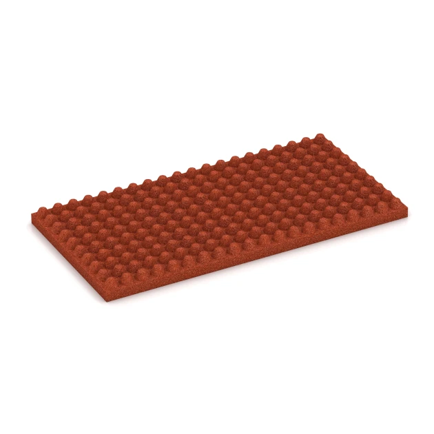 Aufsicht auf die Unterseite, also die Bodenseite von WARCO-Formteil 3644 - Stallmatte Luxus im Format 100 × 50 × 5,5 cm.