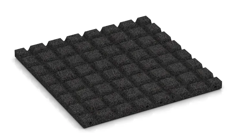 Struttura con tronchi di piramide alti 15 mm