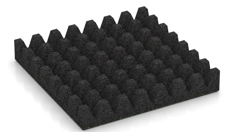 Struttura con tronchi di piramide alti 50 mm