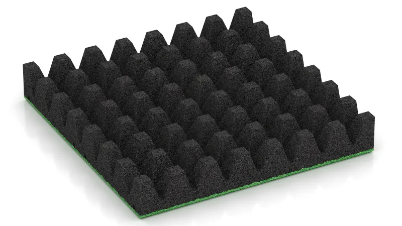 Struttura con tronchi di piramide alti 50 mm