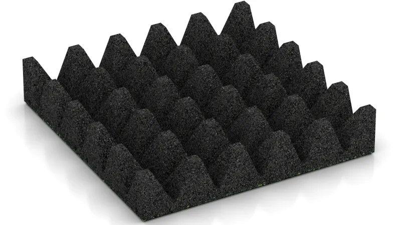 Struttura con tronchi di piramide alti 75 mm