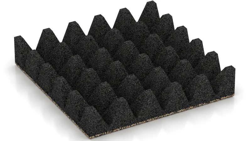 Struttura con tronchi di piramide alti 75 mm