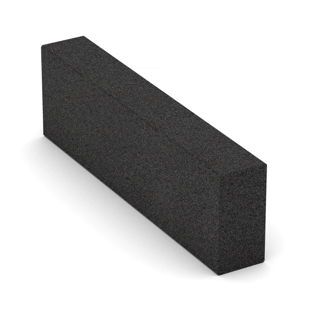 Aufsicht auf die Unterseite, also die Bodenseite von WARCO-Formteil 7028 - Gradino in gomma granulare im Format 100 x 30 x 15 cm.