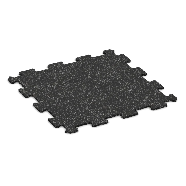 Aufsicht auf die Unterseite, also die Bodenseite von WARCO-Formteil 0920 - Fitnessboden Kompakt im Format 485 x 485 x 8 mm | 0,235 m².