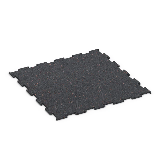 Aufsicht auf die Unterseite, also die Bodenseite von WARCO-Formteil 6456 - Fitnessboden Kompakt im Format 50 × 50 × 0,8 cm.