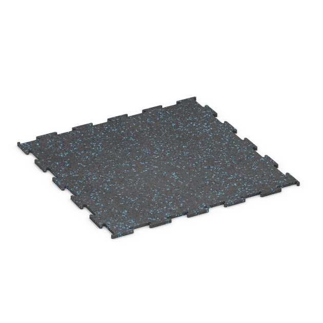 Aufsicht auf die Unterseite, also die Bodenseite von WARCO-Formteil 6457 - Fitnessboden Kompakt im Format 50 × 50 × 0,8 cm.