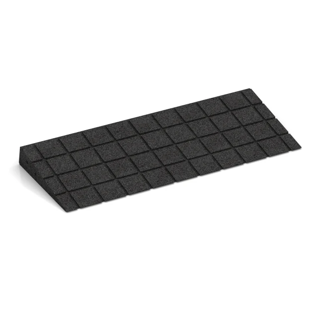Aufsicht auf die Unterseite, also die Bodenseite von WARCO-Formteil 2548 - Übergangsrampe 75 cm im Format 75 x 30 cm | 8 < 65 mm.