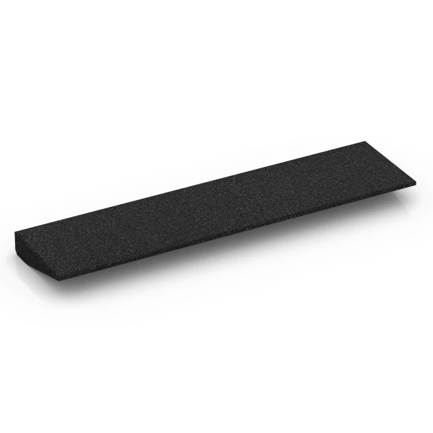 Aufsicht auf die Unterseite, also die Bodenseite von WARCO-Formteil 6599 - Rampa per soglia im Format 100 × 25 cm | 1 < 6 cm.