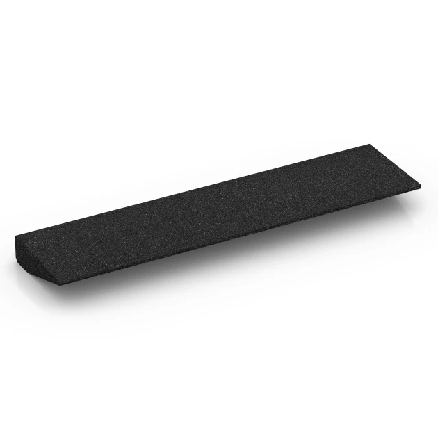 Aufsicht auf die Unterseite, also die Bodenseite von WARCO-Formteil 6600 - Rampa per soglia im Format 100 × 25 cm | 1 < 7 cm.