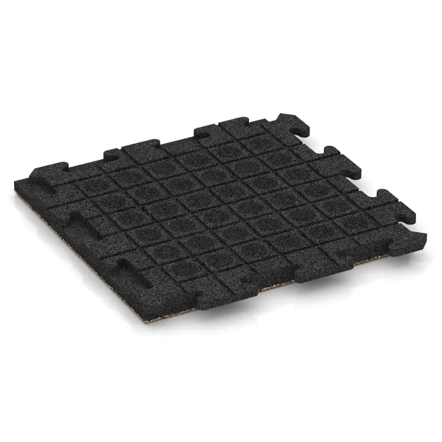 Aufsicht auf die Unterseite, also die Bodenseite von WARCO-Formteil 1347 - Pavimento bordo piscina Classic im Format 500 x 500 x 40 mm.