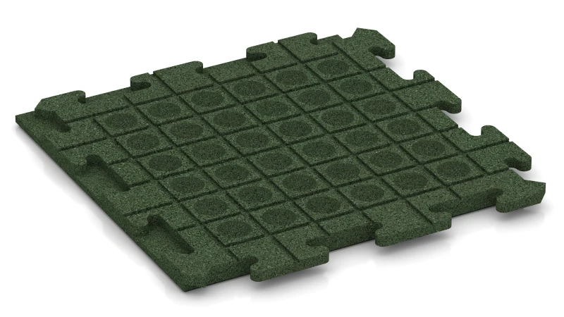 Canali di drenaggio e cupole in disposizione quadrata