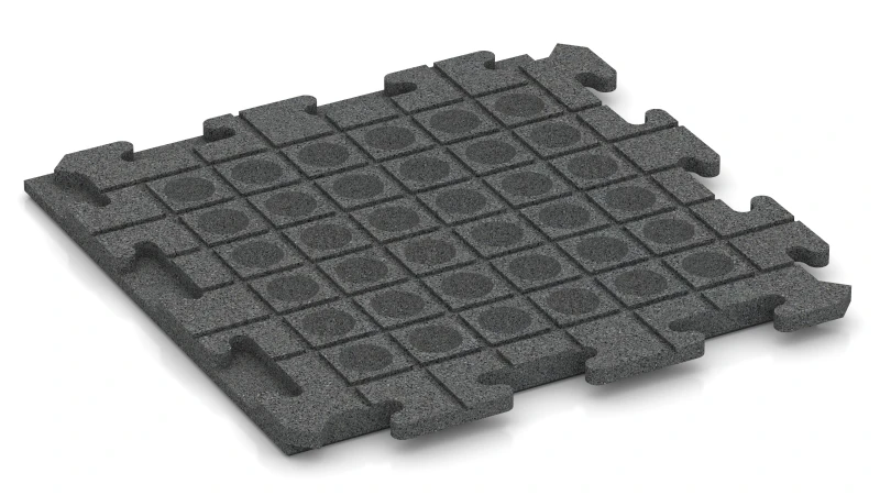 Canali di drenaggio e cupole in disposizione quadrata