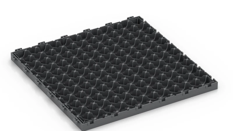 Gitterstruktur mit Stelzfüßen