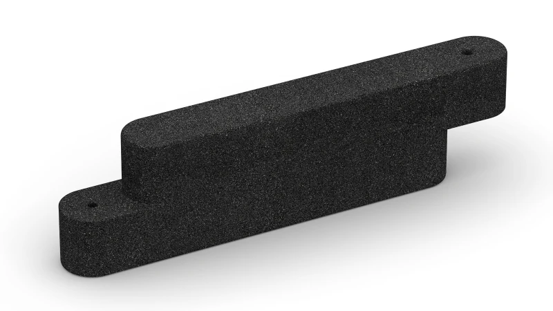 Bodenseite eben - ohne eingeprägte Struktur