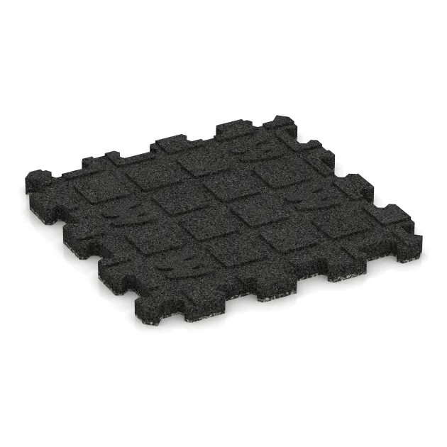 Aufsicht auf die Unterseite, also die Bodenseite von WARCO-Formteil 5737 - Pavimento fieristico a incastro im Format 306 x 306 x 20 mm.