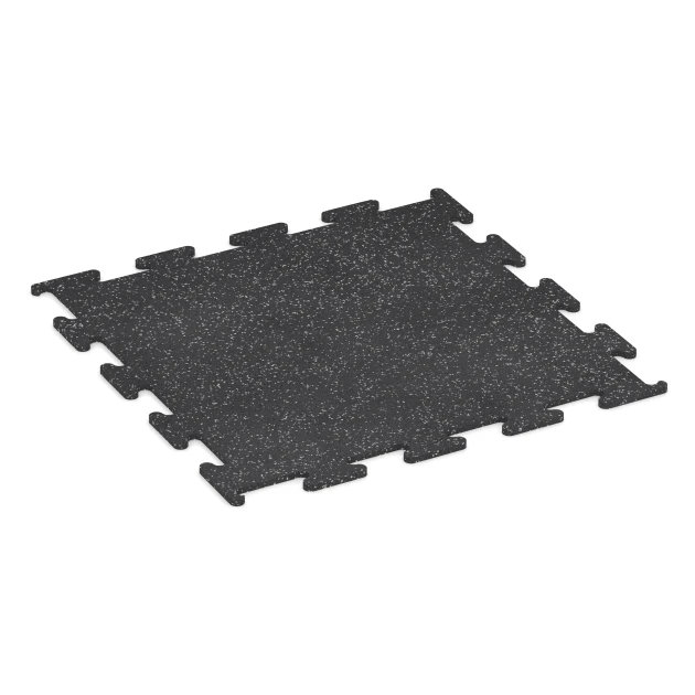 Aufsicht auf die Unterseite, also die Bodenseite von WARCO-Formteil 3777 - Fitness Performance Elite Trainingsboden im Format 100 x 100 x 1,5 cm | 1,00 m².