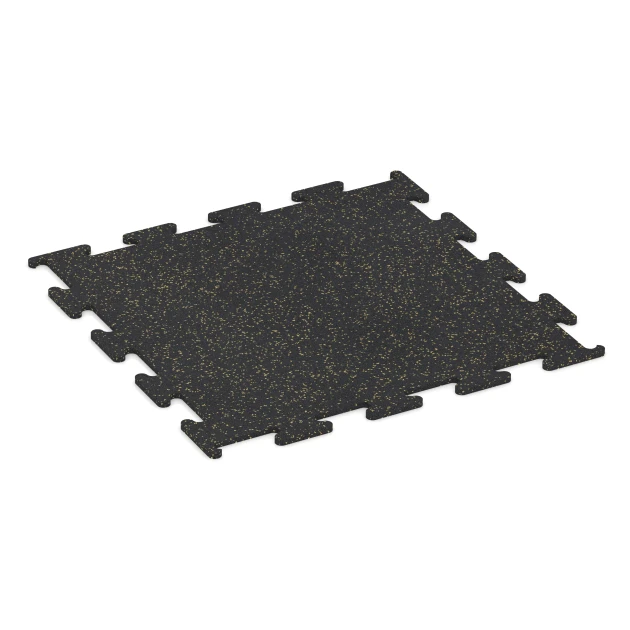 Aufsicht auf die Unterseite, also die Bodenseite von WARCO-Formteil 3756 - Fitness Performance Elite Trainingsboden im Format 100 x 100 x 1,5 cm | 1,00 m².