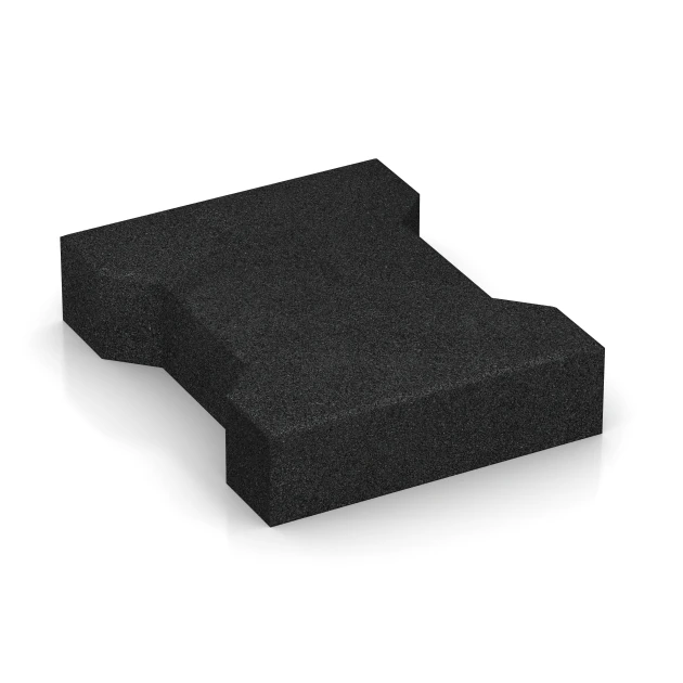 Aufsicht auf die Unterseite, also die Bodenseite von WARCO-Formteil 3845 - Pflasterstein im Format 20 × 16,5 × 4,3 cm | 0,0278 m².