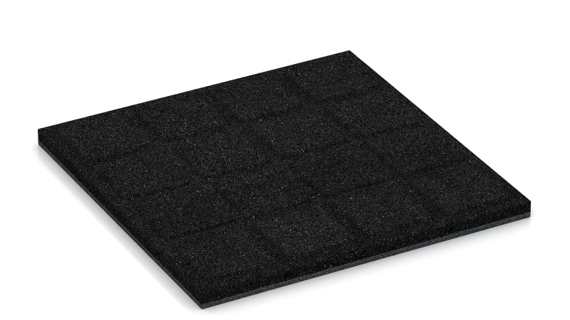 Auflagepads und Drainagekanäle