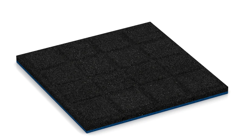 Auflagepads und Drainagekanäle