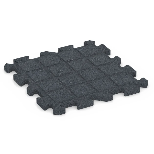 Aufsicht auf die Unterseite, also die Bodenseite von WARCO-Formteil 6993 - Piastrelle per campi sportivi im Format 50 x 50 x 3 cm | 0,25 m².