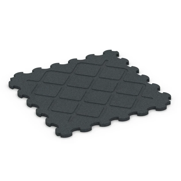 Aufsicht auf die Unterseite, also die Bodenseite von WARCO-Formteil 7084 - Hunde-Bodenschutzmatte im Format 102,5 x 102,5 x 3 cm | 1,05 m².