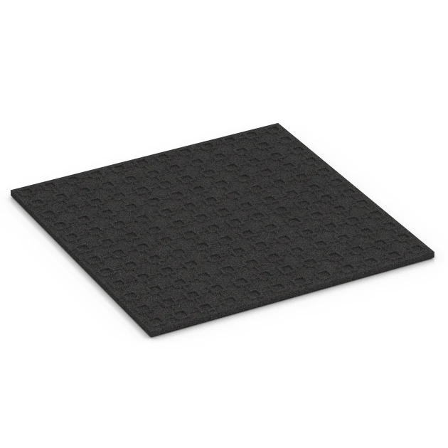 Aufsicht auf die Unterseite, also die Bodenseite von WARCO-Formteil 6379 - Tappeto in gomma per box cavalli im Format 100 x 100 x 3 cm | 1,00 m².