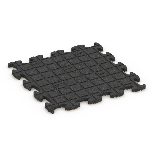 Aufsicht auf die Unterseite, also die Bodenseite von WARCO-Formteil 6831 - Fitness Active pavimento im Format 46 x 46 x 1,8 cm.