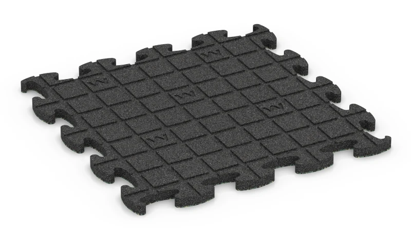 Quadratische Auflagepads mit breiten, flachen Drainagekanälen