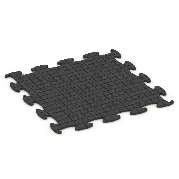 Aufsicht auf die Unterseite, also die Bodenseite von WARCO-Formteil 6840 - Fitness Active pavimento im Format 98 x 98 × 1,8 cm.