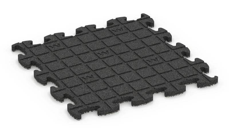 Quadratische Auflagepads mit breiten, flachen Drainagekanälen