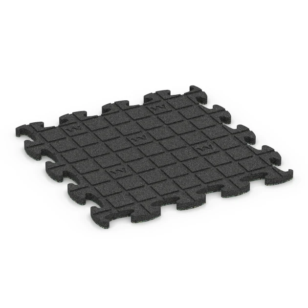 Aufsicht auf die Unterseite, also die Bodenseite von WARCO-Formteil 6843 - Fitness Active pavimento im Format 46 x 46 × 2,8 cm.