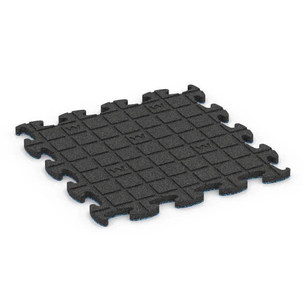 Aufsicht auf die Unterseite, also die Bodenseite von WARCO-Formteil 6947 - Terrassenplatte im Format 46 x 46 × 2,8 cm.