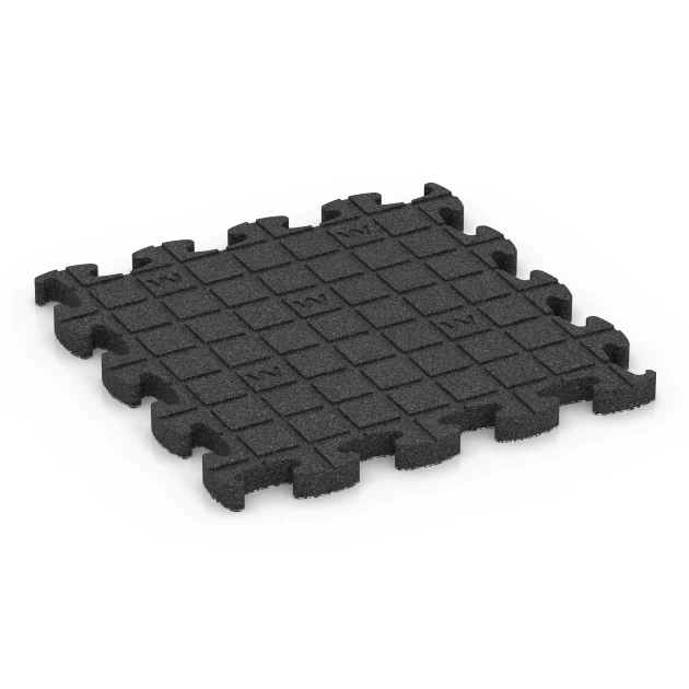 Aufsicht auf die Unterseite, also die Bodenseite von WARCO-Formteil 6878 - Fitness Max Floor System im Format 46 x 46 × 2,8 cm.