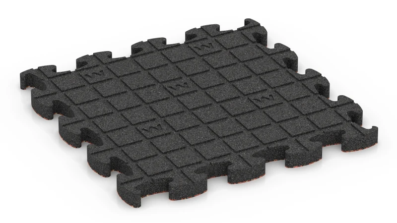 Quadratische Auflagepads mit breiten, flachen Drainagekanälen