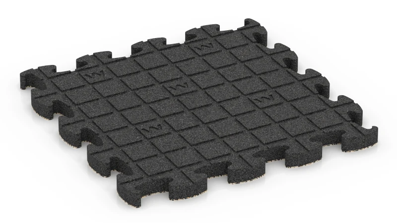 Quadratische Auflagepads mit breiten, flachen Drainagekanälen
