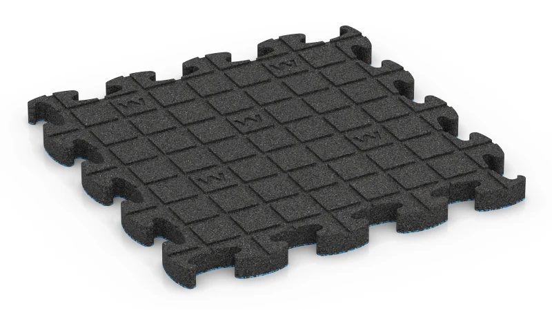 Quadratische Auflagepads mit breiten, flachen Drainagekanälen