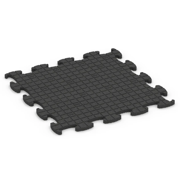 Aufsicht auf die Unterseite, also die Bodenseite von WARCO-Formteil 6850 - Fitness Active pavimento im Format 98 x 98 x 2,8 cm.