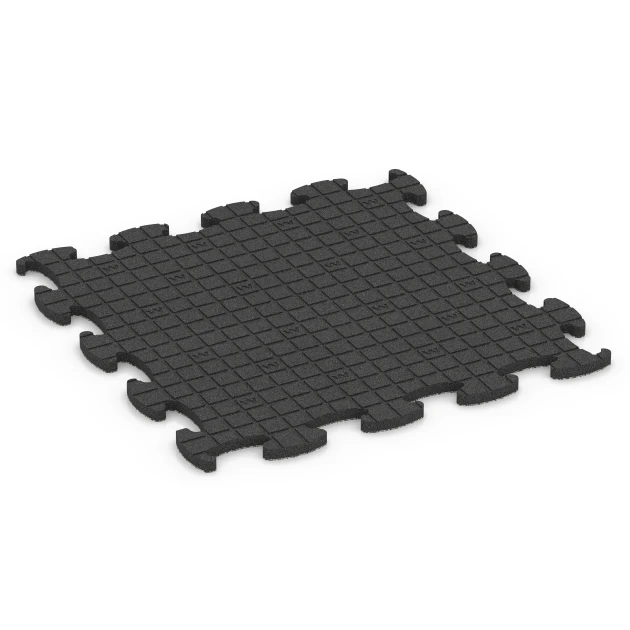 Aufsicht auf die Unterseite, also die Bodenseite von WARCO-Formteil 6851 - Fitness Active pavimento im Format 98 x 98 x 2,8 cm.