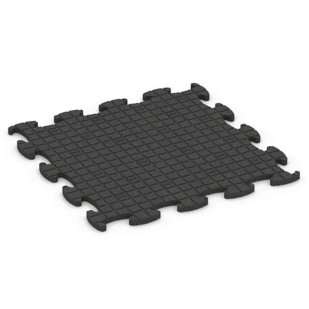 Aufsicht auf die Unterseite, also die Bodenseite von WARCO-Formteil 6852 - Fitness Active pavimento im Format 98 x 98 x 2,8 cm.