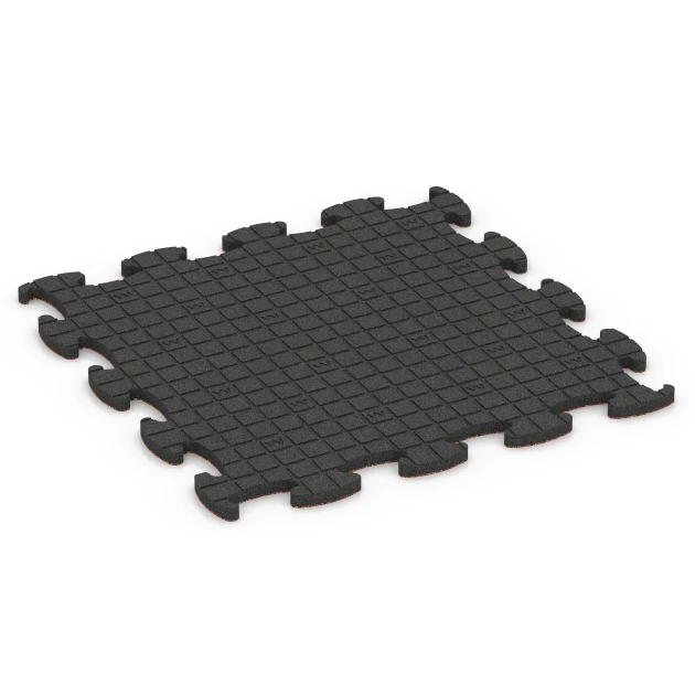 Aufsicht auf die Unterseite, also die Bodenseite von WARCO-Formteil 6854 - Fitness Active pavimento im Format 98 x 98 x 2,8 cm.